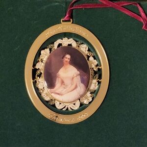 1993 White House Historical Association Christmas Ornament Gold Plated USA MADE